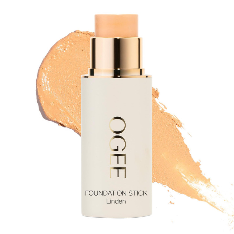 Ogee Sculpted Complexion Foundation Stick (Linden 1.25N Light Beige, Neutral Undertones) Full Coverage Foundation Makeup - Instantly Balance & Even C