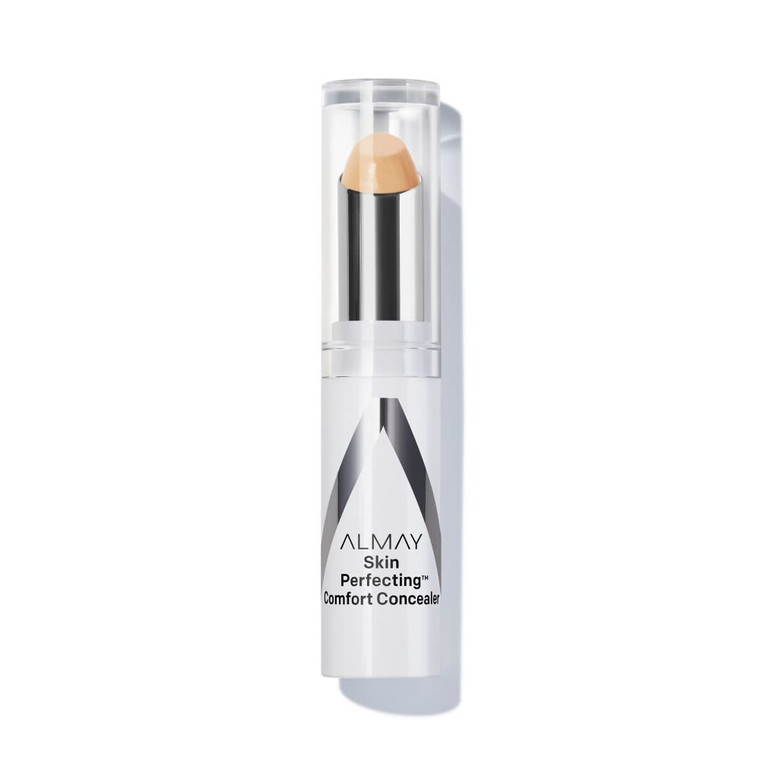 Almay Skin Perfecting Comfort Concealer, Face Makeup, Full Coverage, Natural Looking Finish, Cruelty-Free, Hypoallergenic, Dermatologist Tested, 160