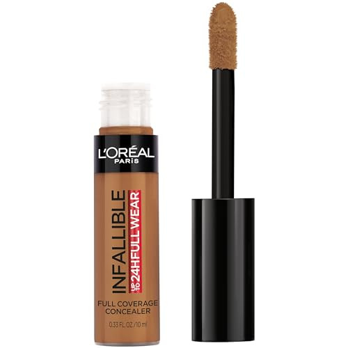 L'Oreal Paris Makeup Infallible Full Wear Waterproof Matte Concealer, Full Coverage, Cocoa, 0.33 fl. oz.