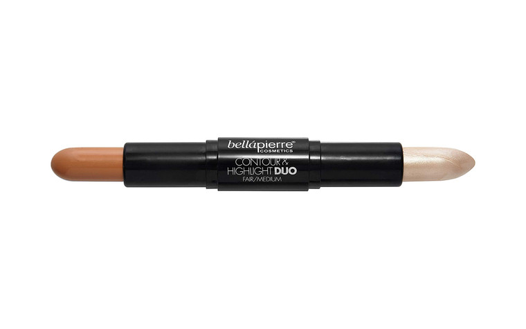 bellapierre Contour and Highlight Duo | Portable Contour and Highlight Stick for a Shimmering Sculpted Look | Lightweight Non-Toxic and Paraben Free