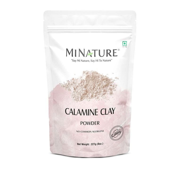 minature Calamine Clay Powder| 227g (8oz) | Pure & Natural | For DIY Face Mask, Scrub, Soaps & Bath Bombs | For All Skin Types | Gentle Cleansing, &