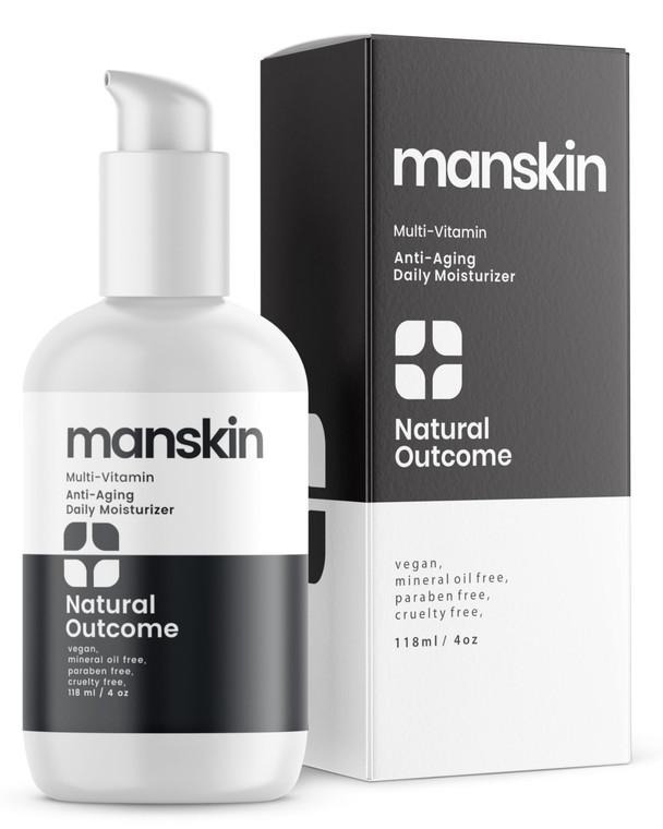 natural outcome Man Skin Moisturizer | Men's Face Cream Moisturizer | Anti Aging Daily face kit, Cleanser, Toner and Moisturizer (4 Oz)