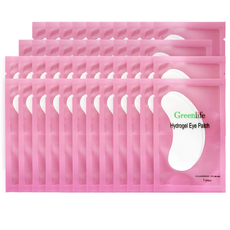GreenLife 300 Pairs Eye Pads, 100% Naturel Eyelash Extension Under Eye Gel Pads patches kit Collagen with Aloe Vera Hydrogel Eye Patches set for Eyel