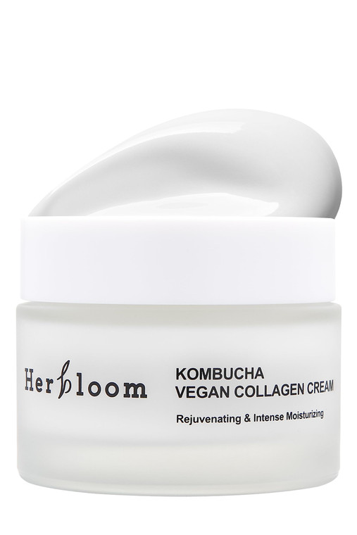 Herbloom Vegan Kombucha Collagen Cream - Korean Collagen Face Cream, Rejuvenating Ceramide Moisturizer, Organic, Vegan, Cruelty Free, Paraben Free -