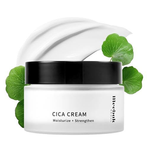Meebak Cica Cream | Daily Moisturizer for Soothing, Repairing, & Firming with Niacinamide, Peptides, & Retinol | Deep Hydration for Glass Skin | Kore
