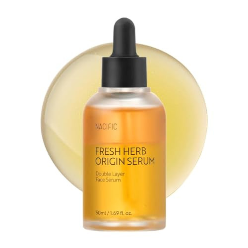 NACIFIC Fresh Herb Origin Serum  Double Layer Bi-Phase Face Serum with GD 7 Complex for Oily & Combination Skin  Vegan, Gentle, Hydrating Vitamin &
