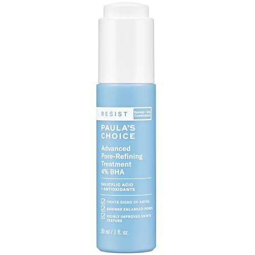 Paula's Choice RESIST Advanced Pore Refining Treatment 4% BHA Serum, Face Exfoliator with Salicylic Acid, Green Tea, Anti-Aging Exfoliant for Oily, N