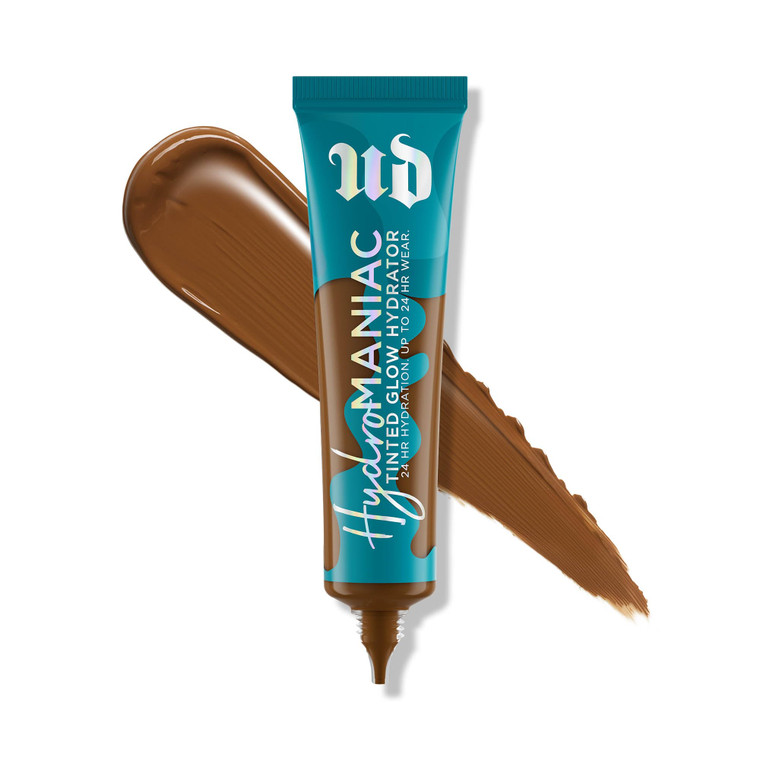 Urban Decay Hydromaniac Dewy Foundation (80 Deep Warm), Hydrating Tinted Moisturizer for Dry Skin, Buildable Medium Coverage, Non-comedogenic, Vegan,