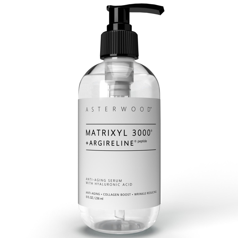 Asterwood Matrixyl 3000 + Argireline Serum for Face - Multi Peptide Serum with Hyaluronic Acid - Anti-Aging, Wrinkle Reducing, Collagen Boosting - Fr
