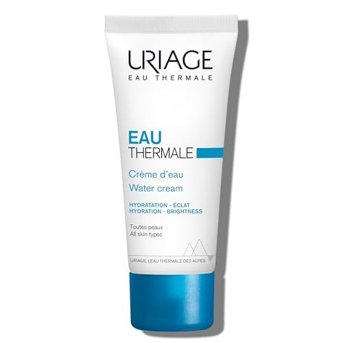 Uriage Eau Thermale Moisturizing Face Cream With Hyaluronic Acid, 24H Hydration, Brightness & Softness, Fresh & Light Face Moisturizer, Lovely Floral