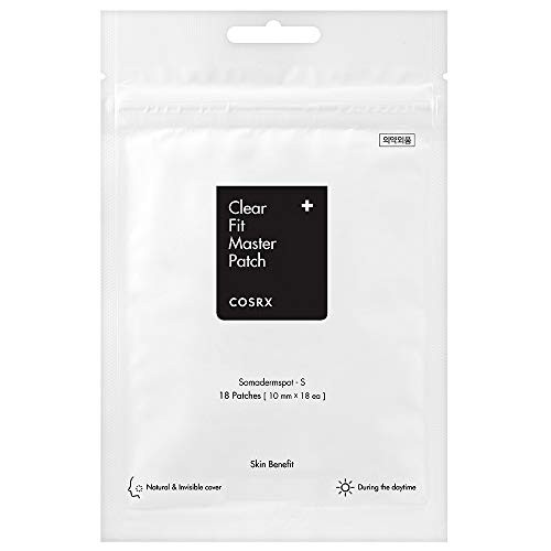 COSRX Clear Fit Master Patch 18 Patches | Healing Pimple Patches for Blemishes and Zits | Hydrocolloid Dressing | Quick & Easy Spot Treatment