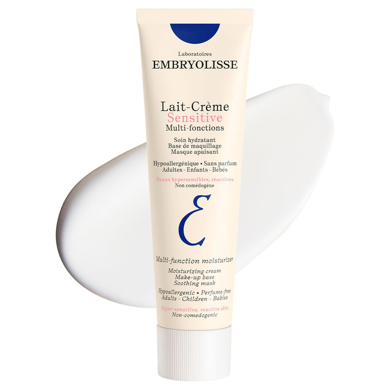 Embryolisse Lait Creme Sensitive Moisturizer. Hypoallergenic Face & Body Cream for All Skin Types With Aloe Vera & Shea Butter. Fragrance Free & Suit