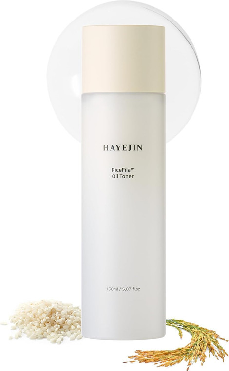 HAYEJIN RiceFila Milk Toner for Glass Skin  2-in-1 Hydrating Korean Rice Toner with Niacinamide, 8 Hyaluronic Acids & 6 Peptides  Dual Phase Lightw