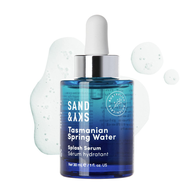 Sand & Sky Hyaluronic Acid Serum for Face - Hydrating Serum with Probiotics & Fermented Sea Kelp, Fine Line Reducing Face Serum, Plumps Skin & Smooth
