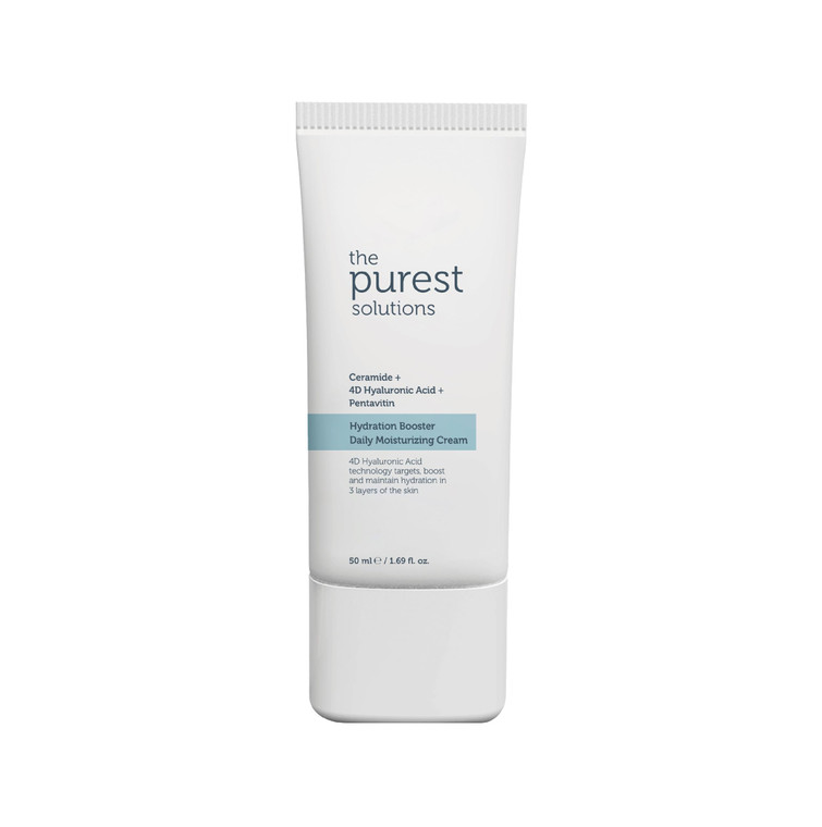The Purest Solutions Hydration Booster Daily Moisturizing Cream - Ceramide + 4D Hyaluronic Acid + Pentavitin - 24-Hour Effective Intensive Care for A