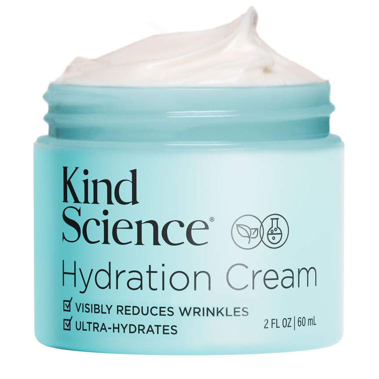 Kind Science Hydration Cream - Moisturizer Face Cream For Women - Anti Aging for Day and Night - Visibly Reduces Wrinkles, Improves Smoothness & Elas