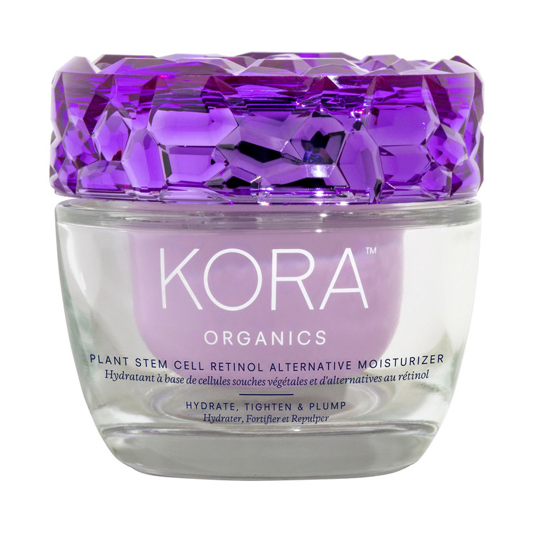 KORA Organics Plant Stem Cell Retinol Alternative Moisturizer, Active Retinol Alternative Smooths Wrinkles & Firms Skin, Face Moisturizer for Women &