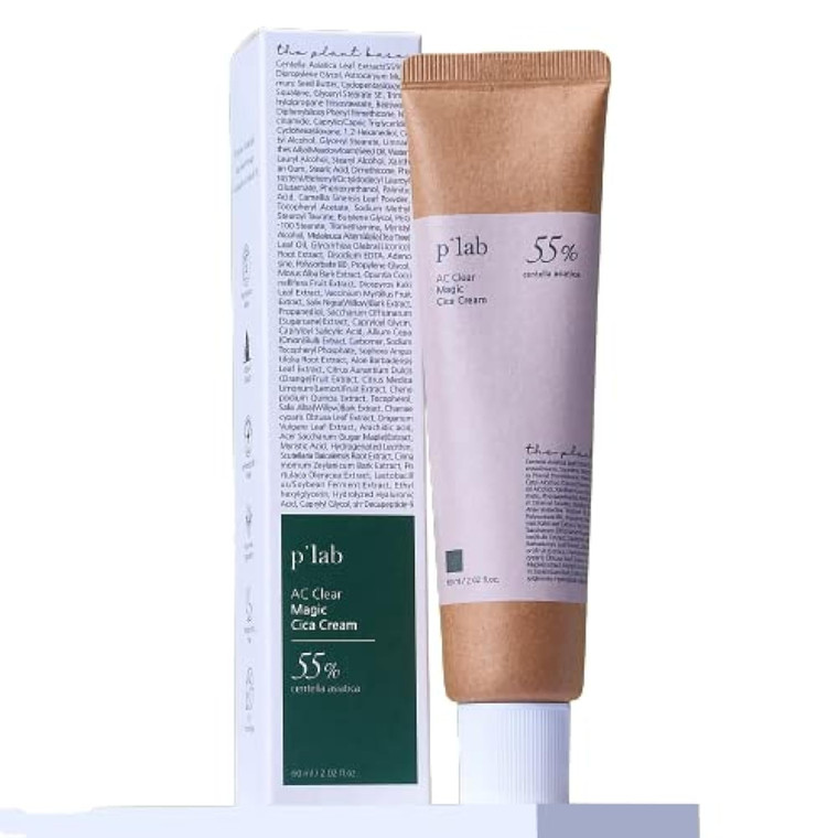 THE PLANT BASE AC Clear Magic Cica Cream 60ml | Repair cream | Centella asiatica55% | Plant base, Paper tube | Korean Skin Care, Korean Skincare, Kbe