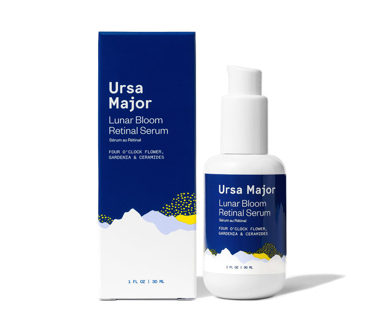 Ursa Major Lunar Bloom Retinal Serum | Potent & Gentle Facial Moisturizer | Smooth Fine Lines & Wrinkles | Vegan & Cruelty-Free | For All Skin Types