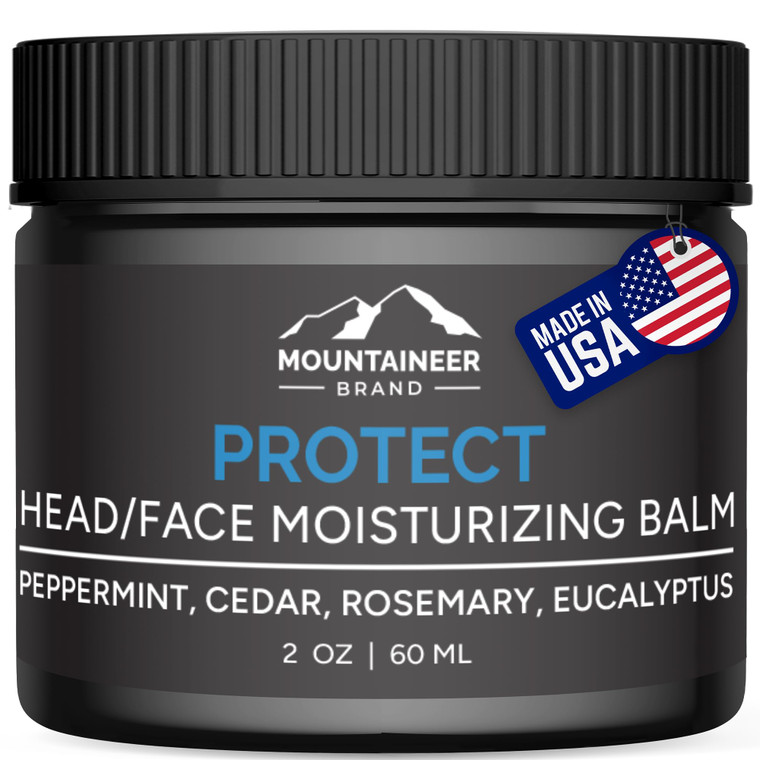 Mountaineer Brand Natural Moisturiser with Fresh & Natural Scent | Bald Head Care for Men | Non-Greasy Scalp and Face Balm | Made in West Virginia |