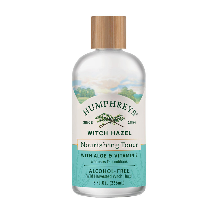 Humphreys Witch Hazel Nourishing Toner | Wild Harvested Witch Hazel & Aloe | Alcohol-Free | Natural | Hydrating | Soothing | 8 Fl Oz