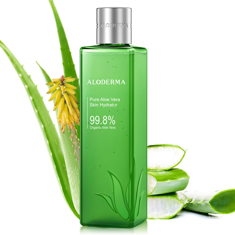 Aloderma Fresh Aloe Vera Face Hydrator Made with 99.8% Organic Aloe Vera Within 12 Hours of Harvest - No Thickeners Great for Acne Prone & Sensitive