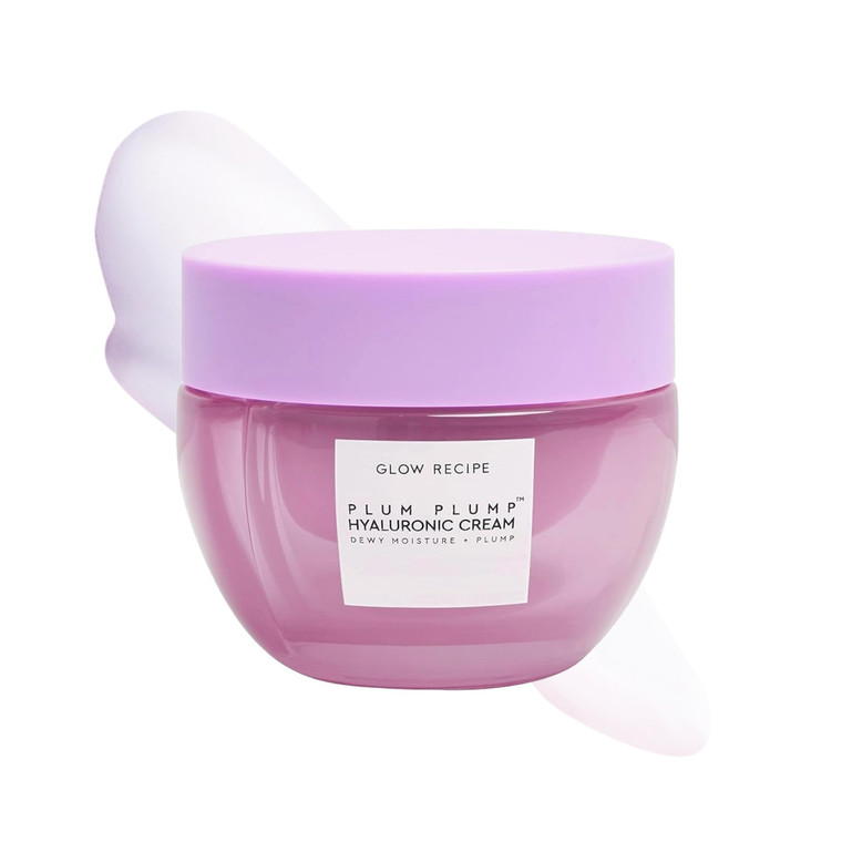 Glow Recipe Plum Plump Hyaluronic Acid Face Cream, Travel Size - Hydrating, Firming & Plumping Facial Moisturizer for Women & Men - Korean Skin Care