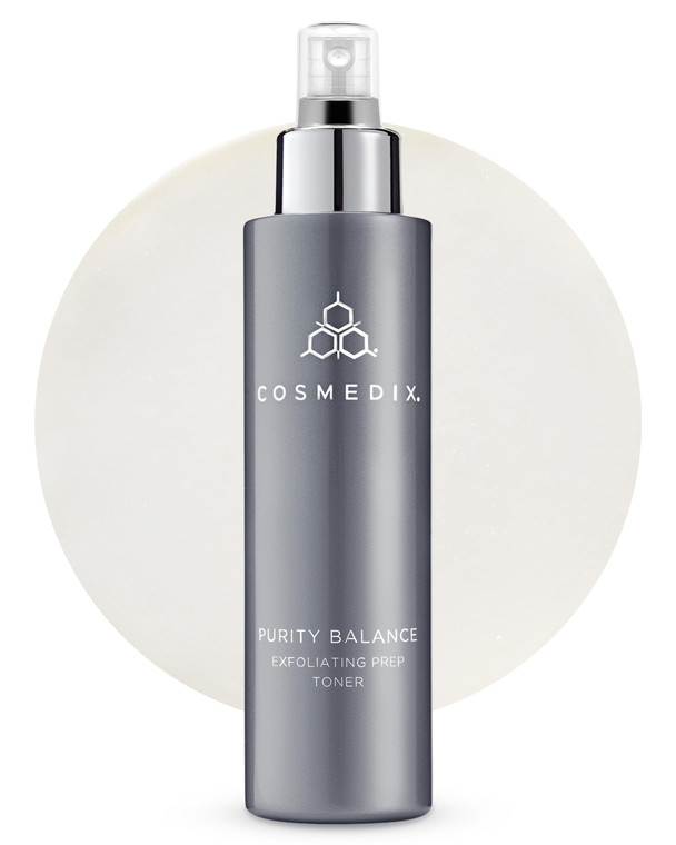 COSMEDIX Purity Balance Exfoliating Prep Face Toner - Hydrating Facial Toner for Acne-Prone Skin, Fine Lines & Wrinkles - Deep Cleansing Skin Care fo