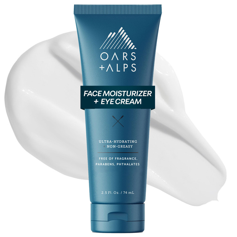 Oars + Alps Anti-Aging Face Moisturizer & Eye Cream, Hydrating Skin Moisturizer with Shea Butter and Jojoba Oil, Lightweight, Non Greasy, Vegan, Glut