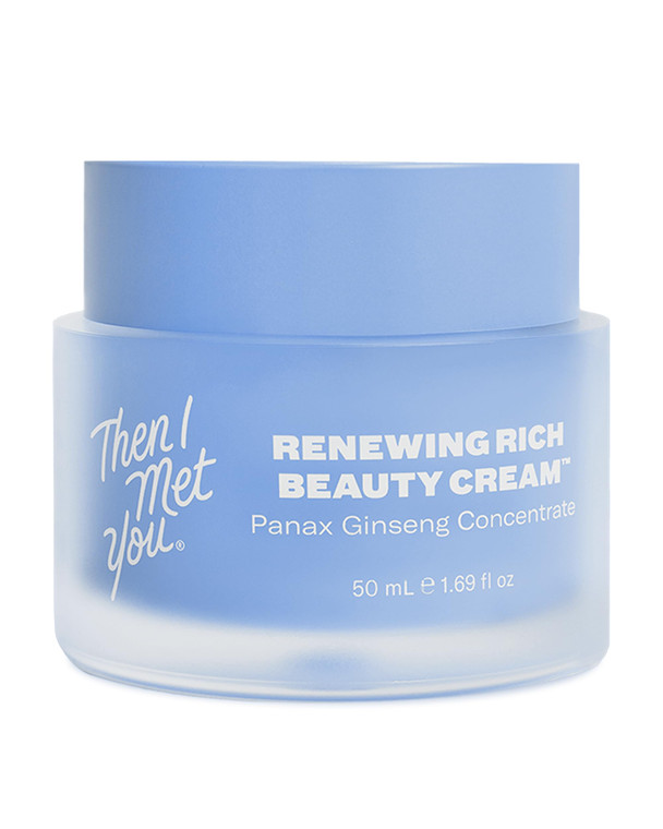 Then I Met You Renewing Rich Beauty Cream, Deep Hydration Korean Moisturizer with Quad Ginseng Complex, Fast Absorbing Vegan-Cruelty-Free Plant-Based