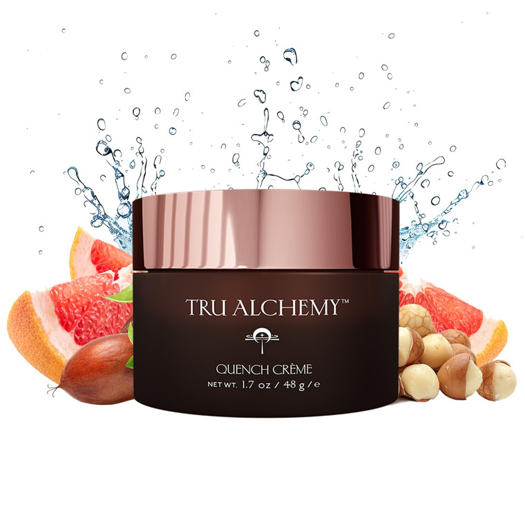 Tru Alchemy Quench Crème Daily Facial Moisturizer | Hyaluronic Acid, Vitamin C, & Bakuchiol (better than Retinol) | Daily Firming Skin Moisturizer Fa