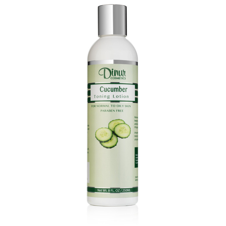 Dinur Cosmetics Cucumber Toning Lotion for Normal to Oily Skin Natural Hydrating Toner Helps to Store Skin Natural pH Balance Tightens Pores Refreshi