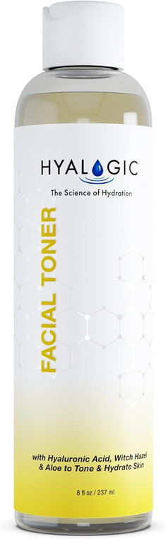 Hyalogic Witch Hazel Toner - Alcohol-Free Facial Toner with Hyaluronic Acid & Aloe Vera - Face Astringent for All Skin Types - Facial Toner to Boost