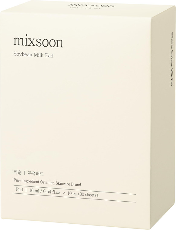 mixsoon Soybean Milk Pad 10ea Milky Texture Sheet Pad for Sensitive Skin Nourishing Moisturizer Korean Glass Skin Care
