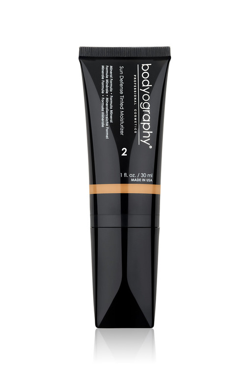 Bodyography Sun Defense Tinted Moisturizer, 1.5 oz | Lightweight SPF Tint with Hyaluronic Acid & Mineral Pigments | Hydrating, Vegan Sheer Coverage f