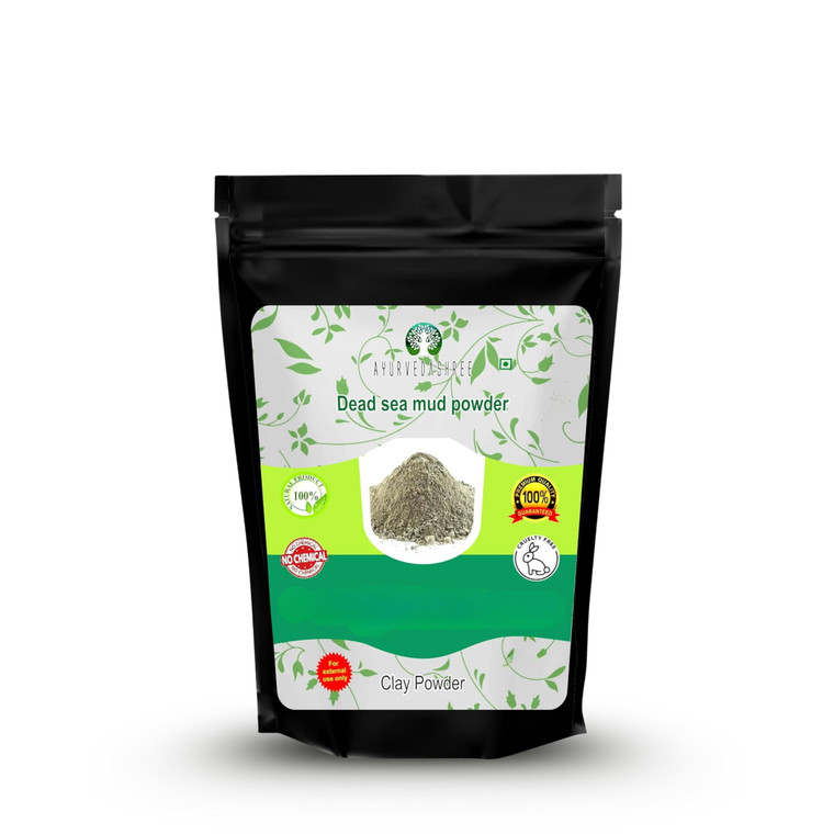 AYURVEDASHREE Dead Sea Mud 200 Gm | Nourishes Exfoliates Softens & Detoxify the Skin | DRY CLAY POWDER | 100% Only Dead Sea mud powder | Skin care |