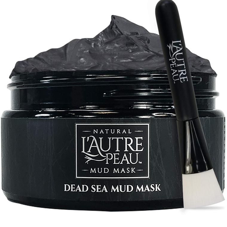 LAutre Peau Dead Sea Mud Mask for Face & Body Facial Cleansing Clay Pore Reducer for Acne, Blackheads & Oily Skin. Natural Skincare for Women & Men