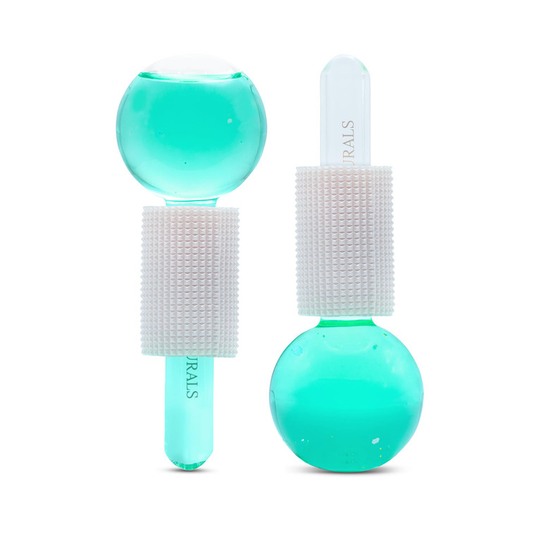 Satavi Naturals Beauty Ice Globes (Heat-Resistant & Freezer-Safe) Luxurious Facial Tools for Radiant Skin, Enhances Circulation to Tighten Skin, Redu