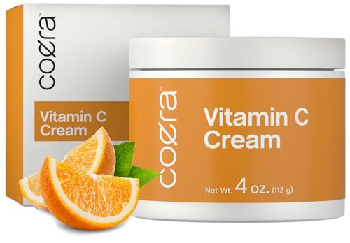 Coera Vitamin C Cream | 4oz | For Face, Dark Spots, Body, and Skin | Brightening, Hydrating, & Firming Moisturizer | Free of Parabens, SLS & Fragranc