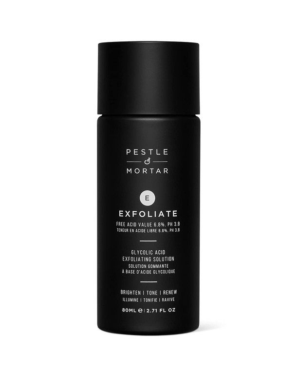 Pestle & Mortar Exfoliate 6.8% Glycolic Acid Facial Toner, Minimizes Pores and Even Skin Tone, Gentle AHA Exfoliator for face, Vegan & Cruelty-Free,