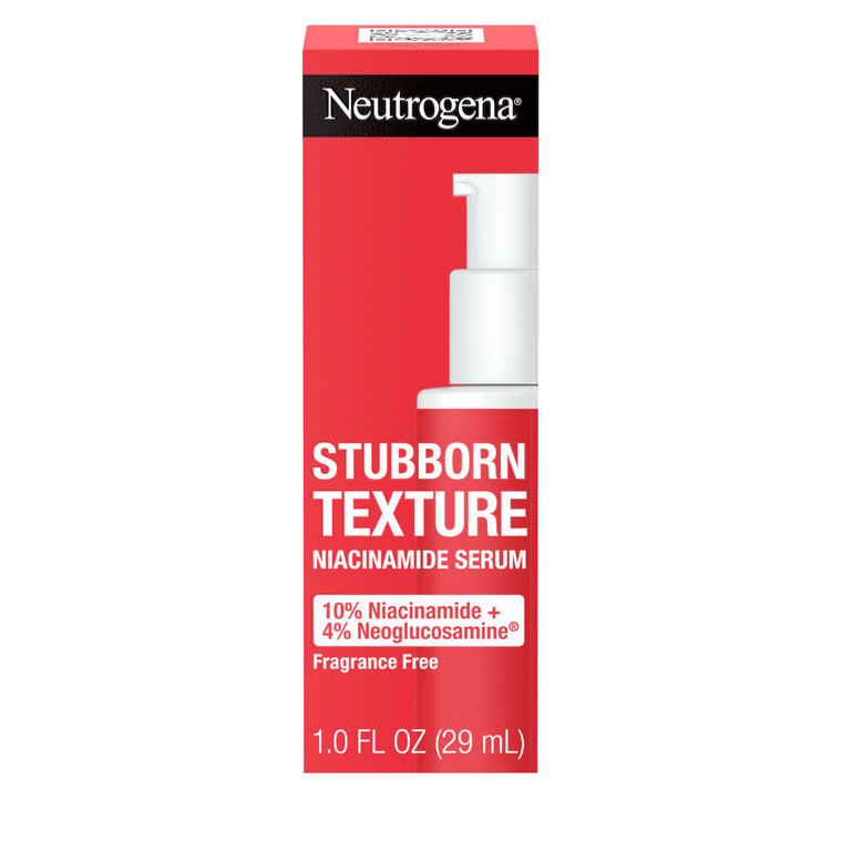 Neutrogena Stubborn Texture Resurfacing Serum With 10% Niacinamide & 4% Neoglucosamine designed for Acne-Prone, Improves Uneven Skin Tone & Refines T