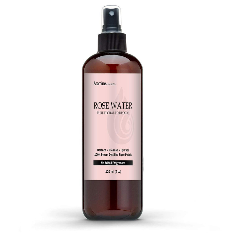 Rose Floral Water Hydrosol, 4oz (120ml)