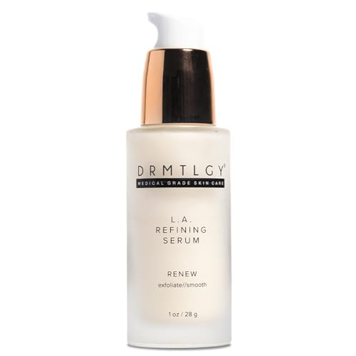 DRMTLGY Lactic Acid 12% Refining Serum for Face - AHA & PHA Exfoliating Face Serum - Dark Spot Serum with Brightening Licorice Root Extract, 1oz