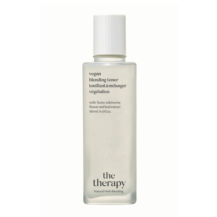 THE FACE SHOP The Therapy Vegan Blending Toner | Organic Vegan Soothing Face Toner | Elasticity Improvement & Deeply Hydrating | Eco-Friendly,6.09 fl