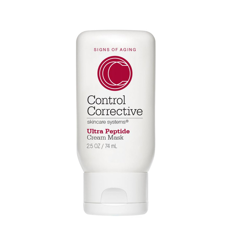 CONTROL CORRECTIVE Ultra Peptide Cream Mask, 2.5 Oz - Advanced Peptide, Retinol & Lactic Acid Anti Aging Mask, Revitalize Collagen & Elastin Producti