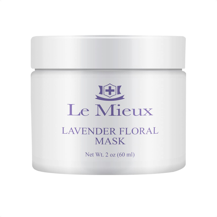 Le Mieux Lavender Floral Mask - Calming Gel Face Mask with Hyaluronic Acid & 7 Botanical Extracts, Soothing Facial Mask for All Skin Types, No Parabe