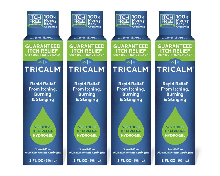 TriCalm Soothing Itch Relief Hydrogel 2 oz, 4 Count
