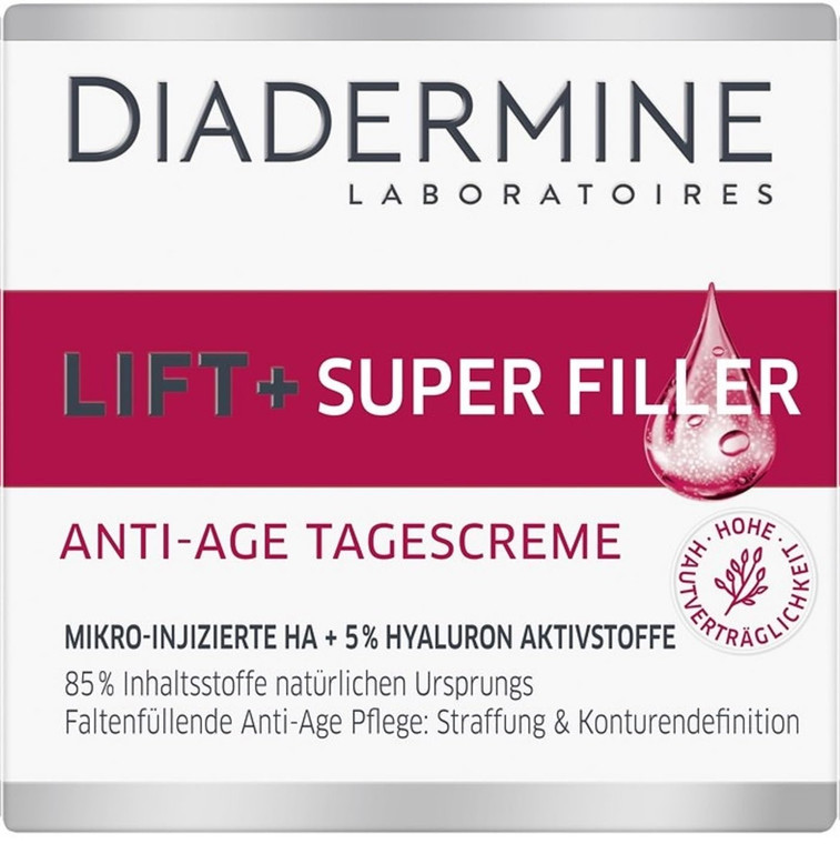 Diadermine Lift + Superfiller Hyaluron Anti-Age Day Cream - 1.76 Fl.oz (50 ml)