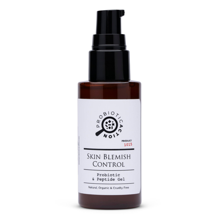 Skin Blemish Control. Probiotic and Peptide Complex Hydrating Gel. Probiotic Keep Your Skin Free of Risk of Acne, Rosacea, and Eczema.