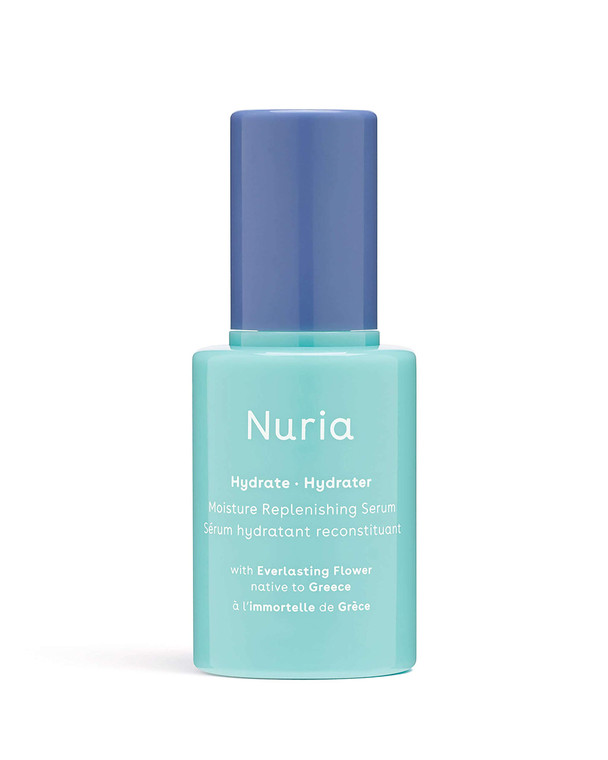 Nuria - Hydrate Moisture Replenishing Serum, Antioxidant Serum for All Skin Types, Skin Care Serum with Everlasting Flower Extract and Squalane Oil f